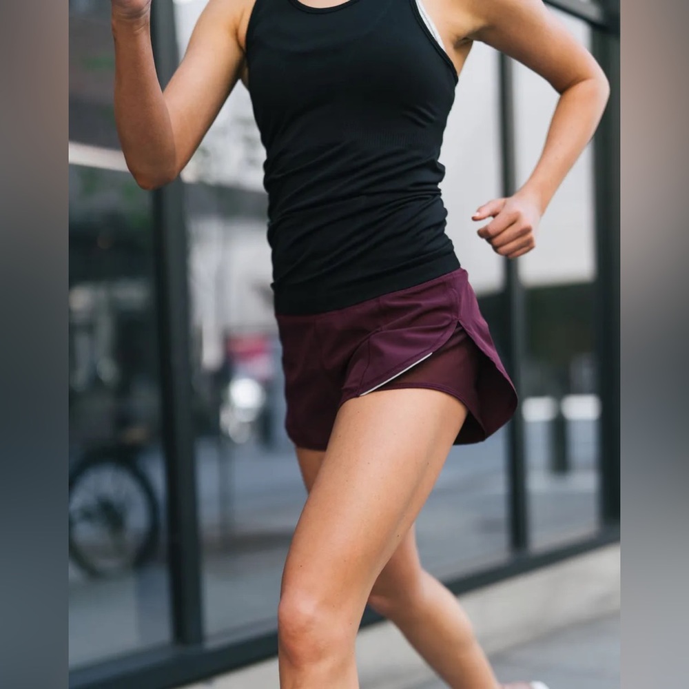 Plum Mesh Energy Shorts